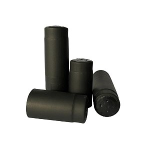 Cápsula PVC Preto Fosco - 12 unidades