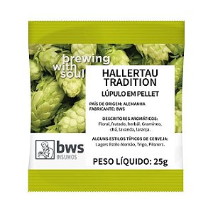Lúpulo BWS Hallertau Tradition - 25 GRAMAS (pellets)