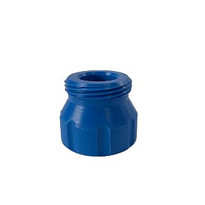 Adaptador Azul para Garrafa PET com Junta de Silicone