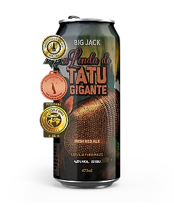 Cerveja Big Jack A Lenda do Tatu Gigante Irish Red Ale - Lata 473ml