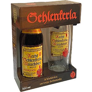 KIT Schlenkerla Rauchbier Cerveja + Copo - 500ml