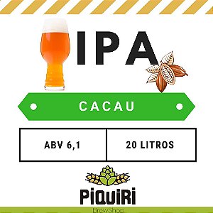 Kit receitas cerveja artesanal 20L American IPA com CACAU