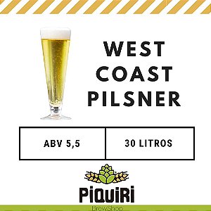 Kit receitas cerveja artesanal 30L West Coast Pilsner
