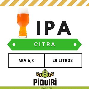 Kit receitas cerveja artesanal  20L IPA Citra