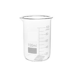 Becker 100mL em Vidro Borossilicato Graduado Forma Baixa