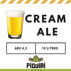 Kit receitas cerveja artesanal 10L Cream Ale