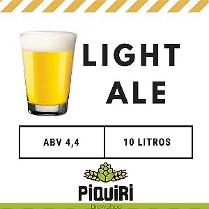 Kit receitas cerveja artesanal 10L Piquiri Light Ale