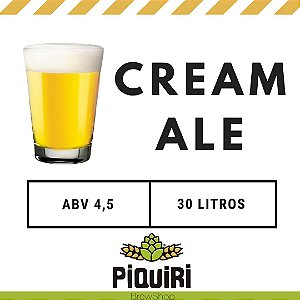 Kit receitas cerveja artesanal 30L Cream Ale