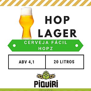Kit receitas cerveja artesanal 20L Hop Lager - Cerveja fácil Hopz