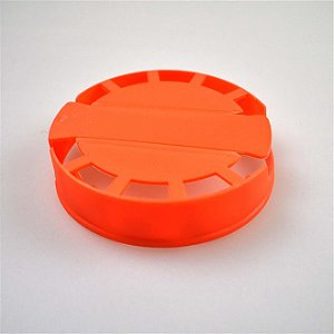 Lacre Plástico de Segurança para Barril Inox Tipo S - Laranja - 10 Und