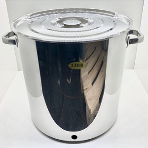 Panela Inox N. 40 - 48 Litros - COM VÁLVULA