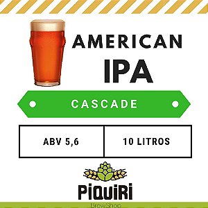 Kit receitas cerveja artesanal 10L American IPA Cascade