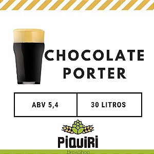 Kit receitas cerveja artesanal 30L Chocolate Porter