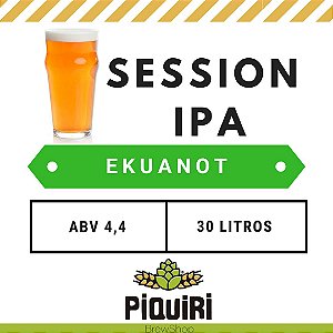 Kit receitas cerveja artesanal 30L Session IPA Ekuanot