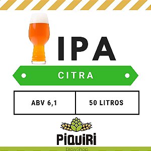 Kit receitas cerveja artesanal 50L IPA CItra