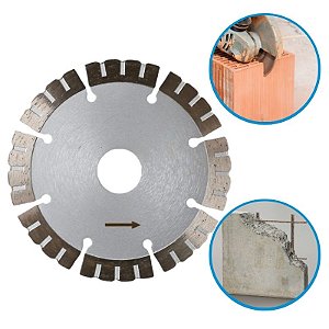 DISCO DE CORTAR PAREDE ( KIT COM 5 PCS - FRETE GRÁTIS, 3X SEM JUROS )