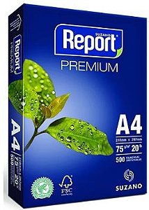 Papel Sulfite Branco Report Premium A4