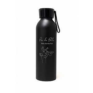 Garrafa squeeze preta personalizada
