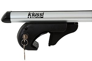 Rack de longarina Kiussi Belluno XL 130 cm com chave Prata