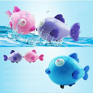 Brinquedos Infantis De Banho Peixinho   / Peixinho Para Bebês / Brinquedos De Banho / Brincar Na Água Roxo
