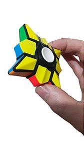 Cubo Magico Hand Spinner  2 em 1 Fidget Toy  Ansiedade Anti Estress