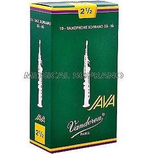 PALHETAS VANDOREN JAVA PARA SAX SOPRANO (caixa com 10)