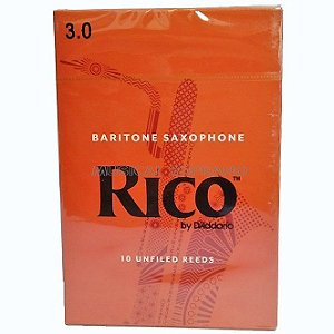 PALHETAS RICO PARA SAX BARÍTONO (CAIXA COM 10)