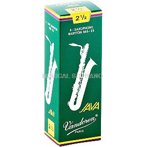 PALHETAS VANDOREN JAVA PARA SAX BARÍTONO (CAIXA COM 5)