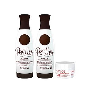 Portier Cacao Thermo Smoothing - Kit Duo 1000ml + Portier Ciclos B-Tox Mask 250g