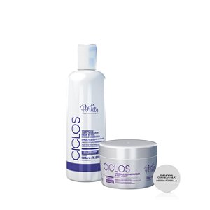 Combo Portier Ciclos Shampoo Anti-Resíduos 500ml + Ciclos B-tox Violet 250g