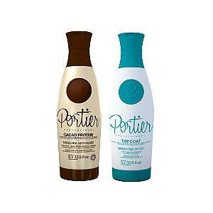 COMBO PORTIER CACAO FREE 1 L + TOP COAT
