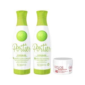 Portier Cocoliss - Kit Duo 1000ml + Portier Ciclos B-Tox Mask 250g