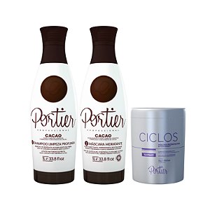Combo Portier Cacao 1L + Portier Ciclos B-Tox Violet 1kg