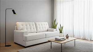 Sofá Ceci - Linho Cru Bege