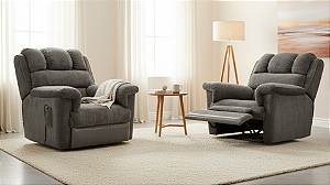 Poltrona Ziro - Veludo Marrom