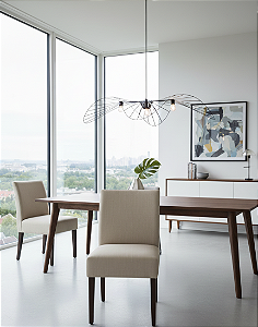 Cadeira Fit - Linho Cru Bege