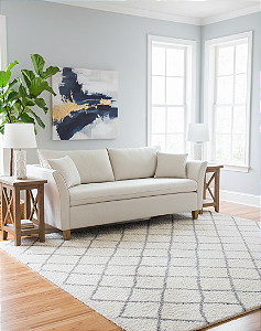 Sofá Bélgica - Linho Rústico Cru