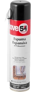 ESPUMA EXPANSÍVEL POLIURETANO 500ML/340G NOVE54