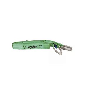 Cinta Para Elevação De Carga 4mts X 60mm 2 Toneladas Verde