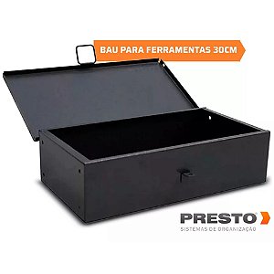 Caixa Baú De Ferro Para Ferramentas Reto 40cm 91806 Presto