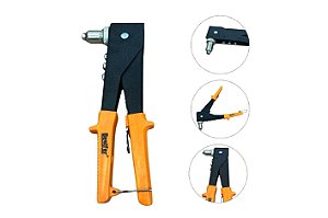 Rebitador Manual Tipo Alicate 11.5" Aço Carbono 4 Pontas  Bestfer BFH1542