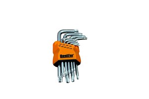 Jogo Chave Torx Pequena Curta Anti Ferrugem 9 Peças Bestfer BFH1422