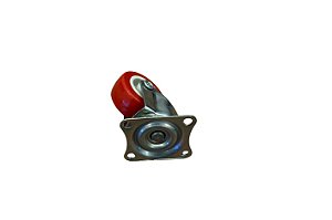 Rodízio Giratório Sem Trava Vermelho 1 1/2" Bestfer BFH3185