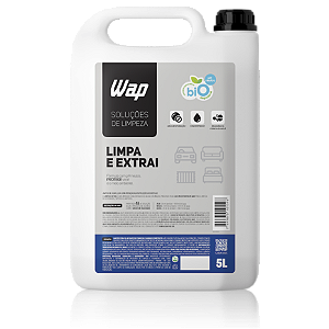 Detergente Limpador para Extratoras WAP LIMPA E EXTRAI 5L com Fragrância Baixa Espuma