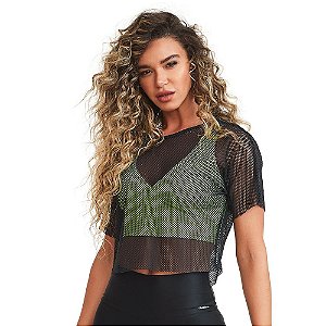 CROPPED CLASSIC TELA PRETO - CAJUBRASIL