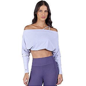 BLUSA MANGA MORCEGO LILAS GELO - ALTOGIRO