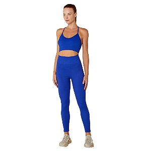 LEGGING COS ALTO SEAMLESS ZIPER BARRA AZUL TOTAL - ALTOGIRO