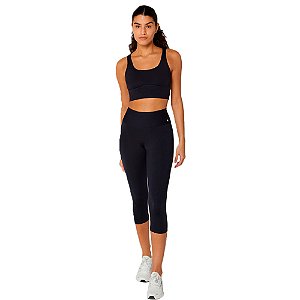 LEGGING 3/4 ETERNA COS ALTO PRETO - ALTOGIRO