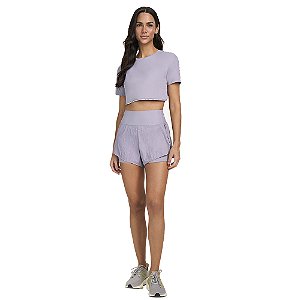 SHORTS SOBREPOSTO COM BOLSOS NO COS CINZA SUAVE - ALTOGIRO