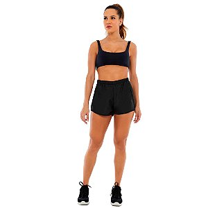 SHORTS MOSCOW SOBREPOSTO TRANSPASSADO PRETO - ALTOGIRO